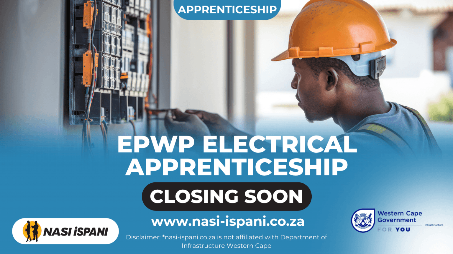 EPWP Electrical Apprenticeship : Earn R5,500 Monthly