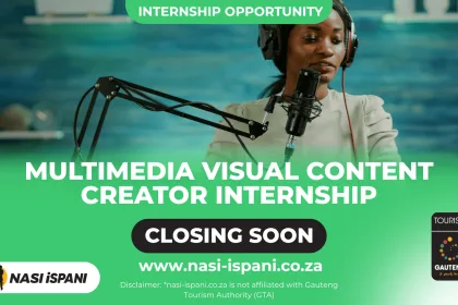 Gauteng Tourism Authority Multimedia Visual Content Creator Internship