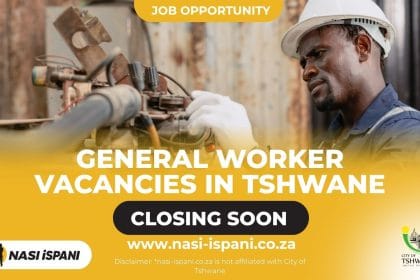 City of Tshwane General Worker Vacancies 2026: Earn Up to R202,668/Year
