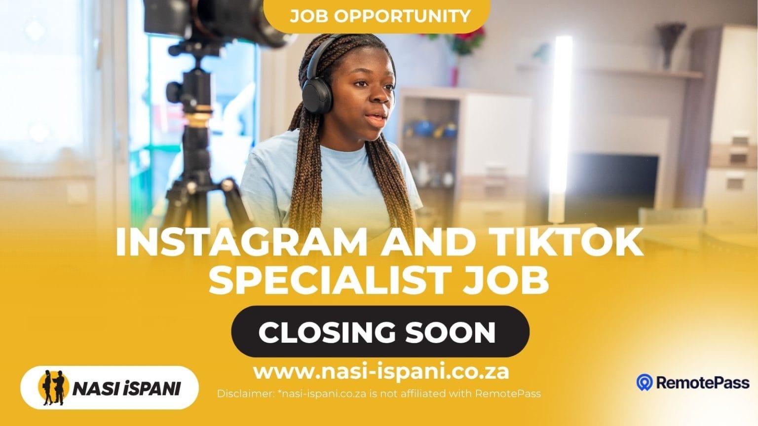 Instagram and TikTok Specialist Job 2026: Remote, 2–5 Years’ Experience