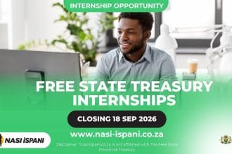 Free State Provincial Treasury Internships 2026: R8,174.75/Month, Closes 18 September