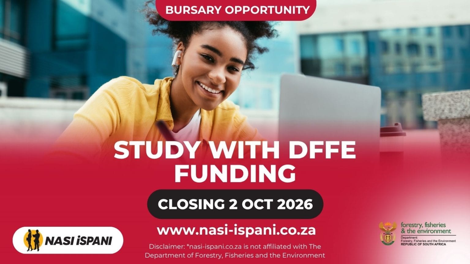 DFFE Bursary 2027: Up to R80,000 for Environmental Studies, Closes 2 October