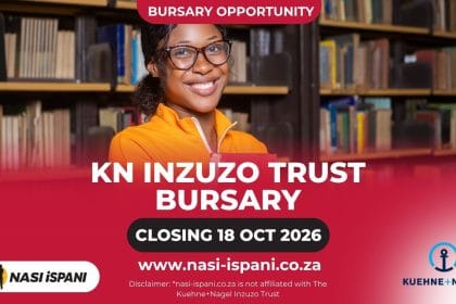 KN Inzuzo Trust Bursary 2027: Logistics, Accounting & IT Students, Closes 18 October