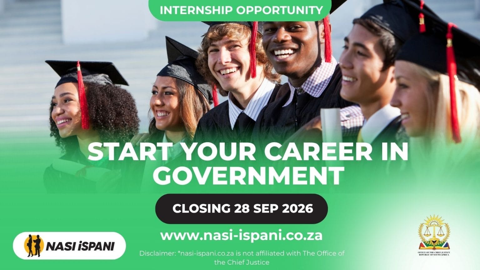 Office of the Chief Justice Graduate Internships 2027: R8,174.75/Month, 29 Posts