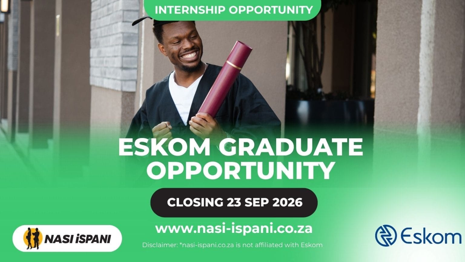 Eskom Group Capital Graduate Internships 2027: No Experience, Closes 23 September