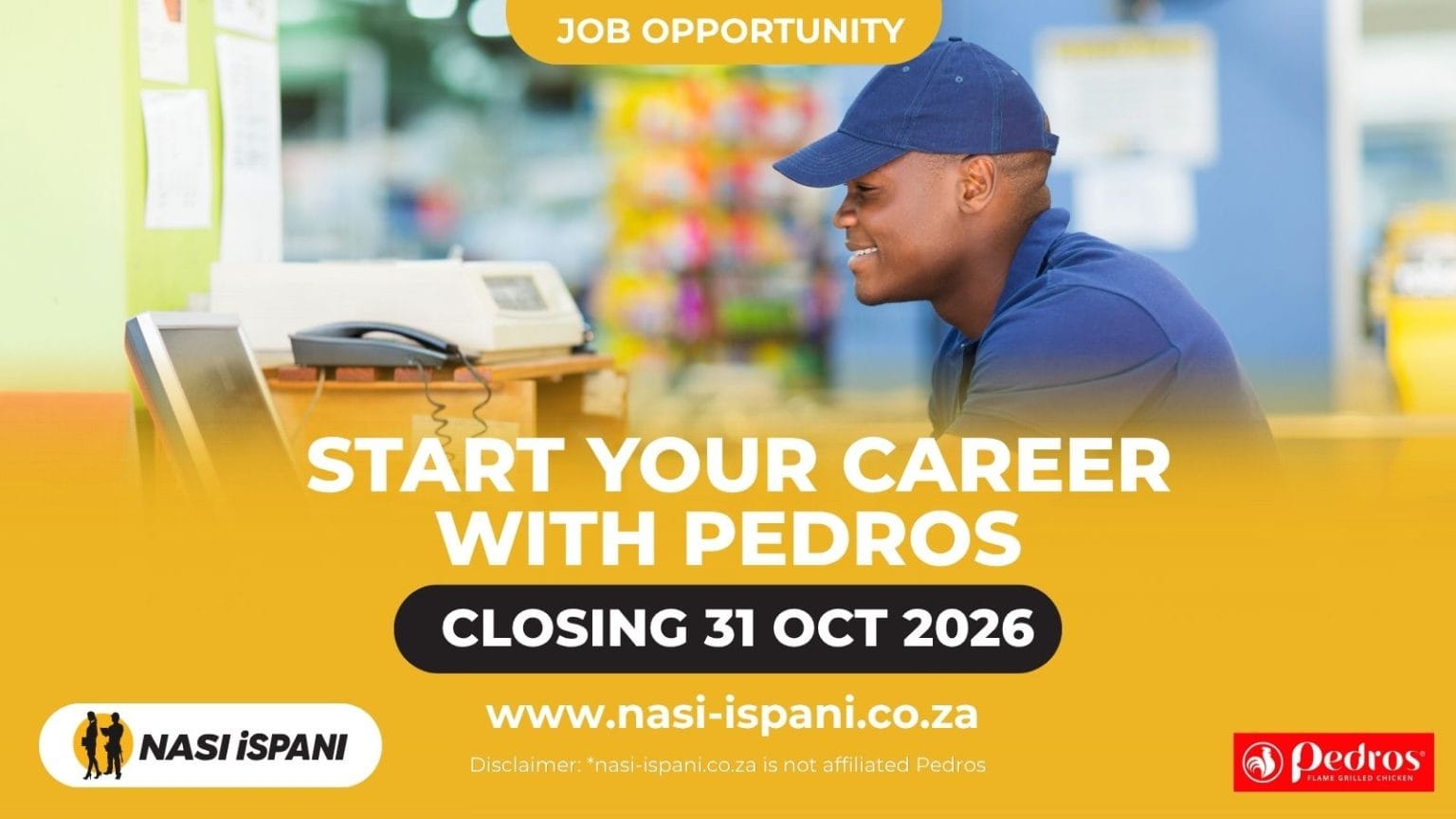 Pedros Jobs 2026: Various Jobs & Locations, Closes 31 October