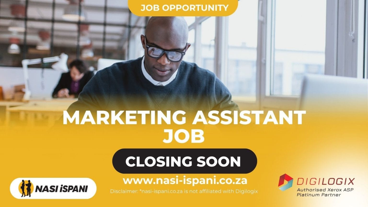 Digilogix Marketing Assistant Job 2026: R12,000–R15,000/Month, 1+ Years’ Experience