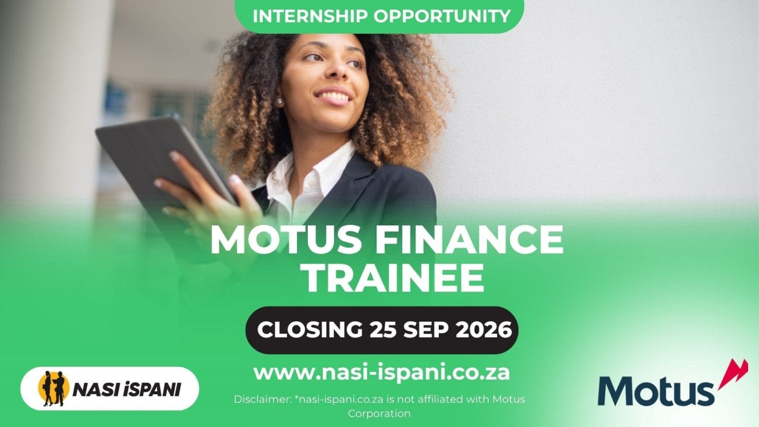 Motus Finance Trainee 2026: 12-Month Contract, Closes 25 September