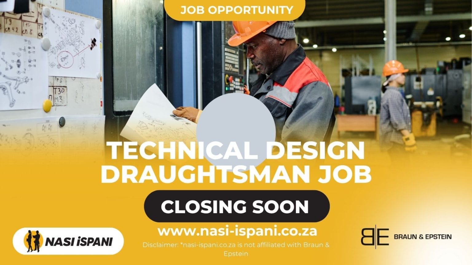 Technical Design Draughtsman Job 2026: Full-Time, Johannesburg