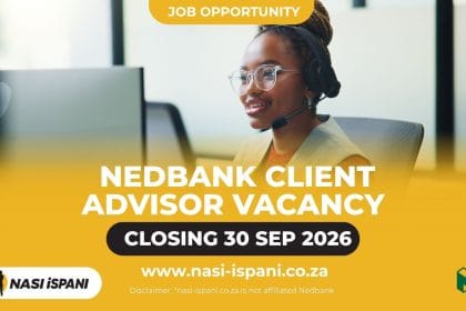 Nedbank Client Advisor Job 2026: Johannesburg, Closes 30 September