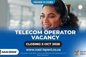 Department of Basic Education Telecom Operator Job 2026: R237,453/Year, Pretoria