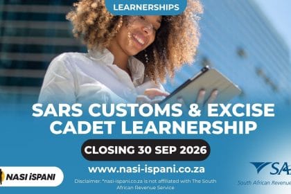 SARS Customs & Excise Cadet Learnership 2026: 80 Posts, 12-Month Contract