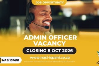 City of Ekurhuleni Admin Officer Job 2026: R408,324–R560,184/Year, Closes 8 October