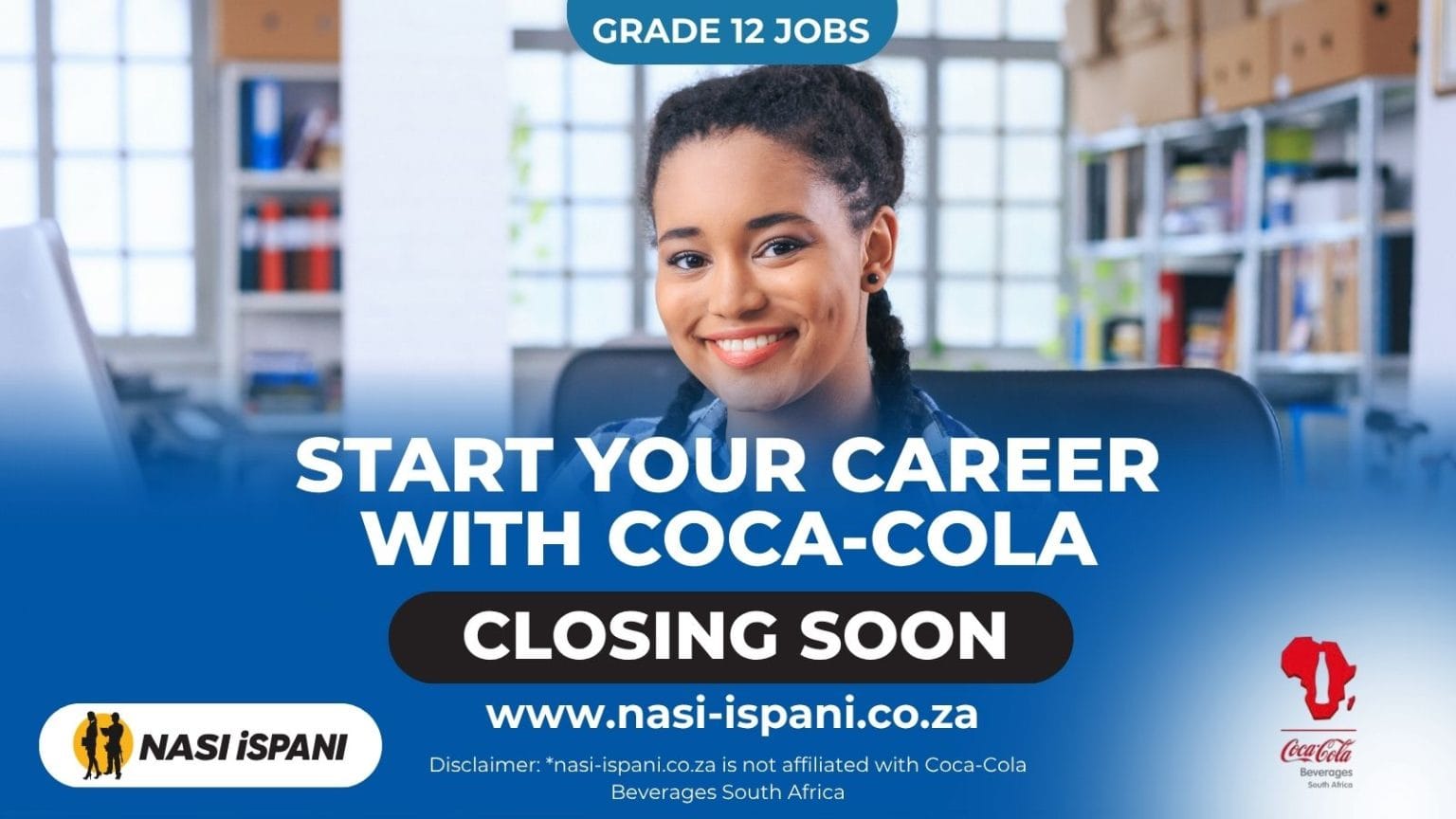 Coca-Cola Beverages Africa Special Events Assistant Job 2026: Grade 12 Required