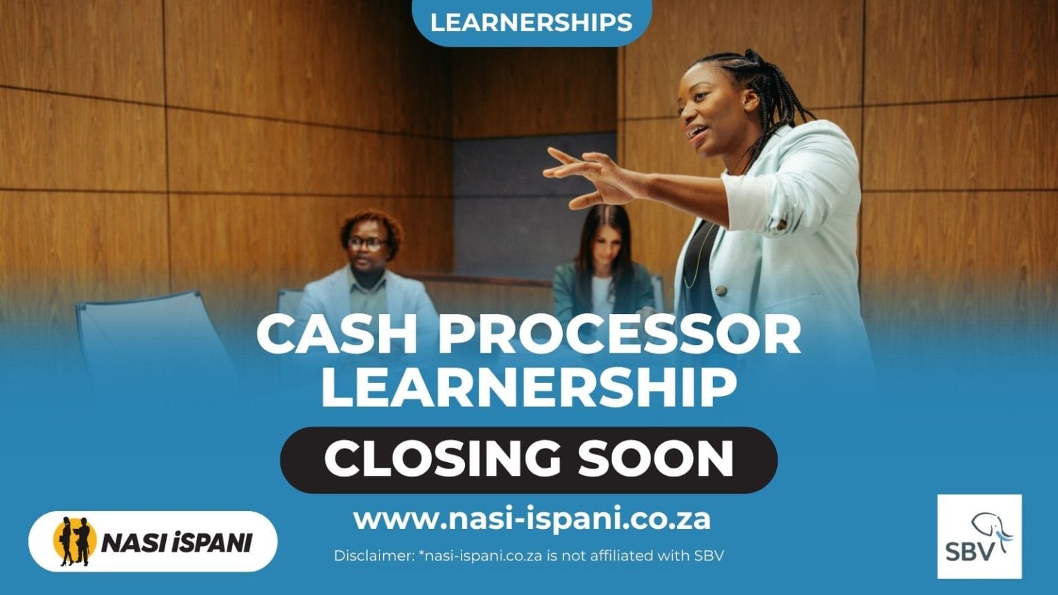 SBV Cash Processor Learnership 2026: Grade 12, Various Locations