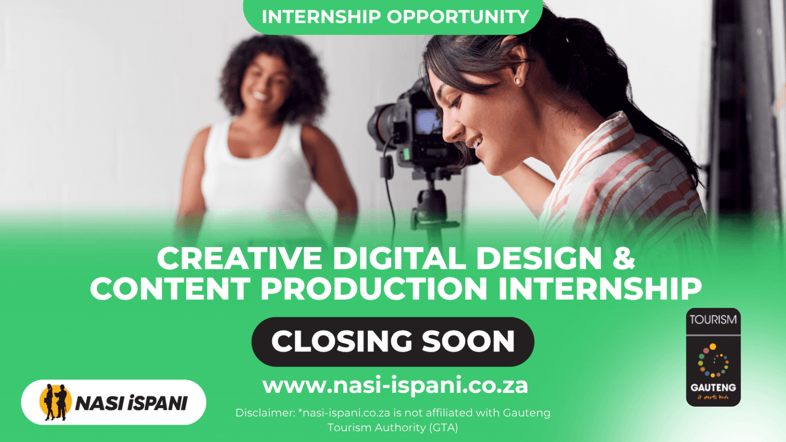 Gauteng Tourism Authority Creative Digital Design & Content Production Internship