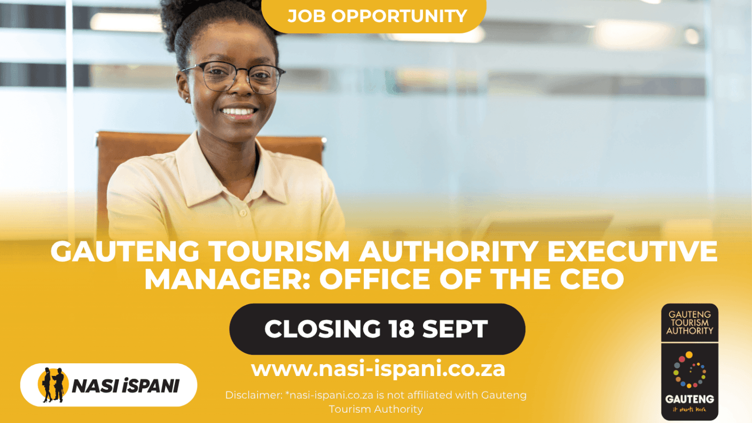 Gauteng Tourism Authority Executive Manager: Office of the CEO Vacancy