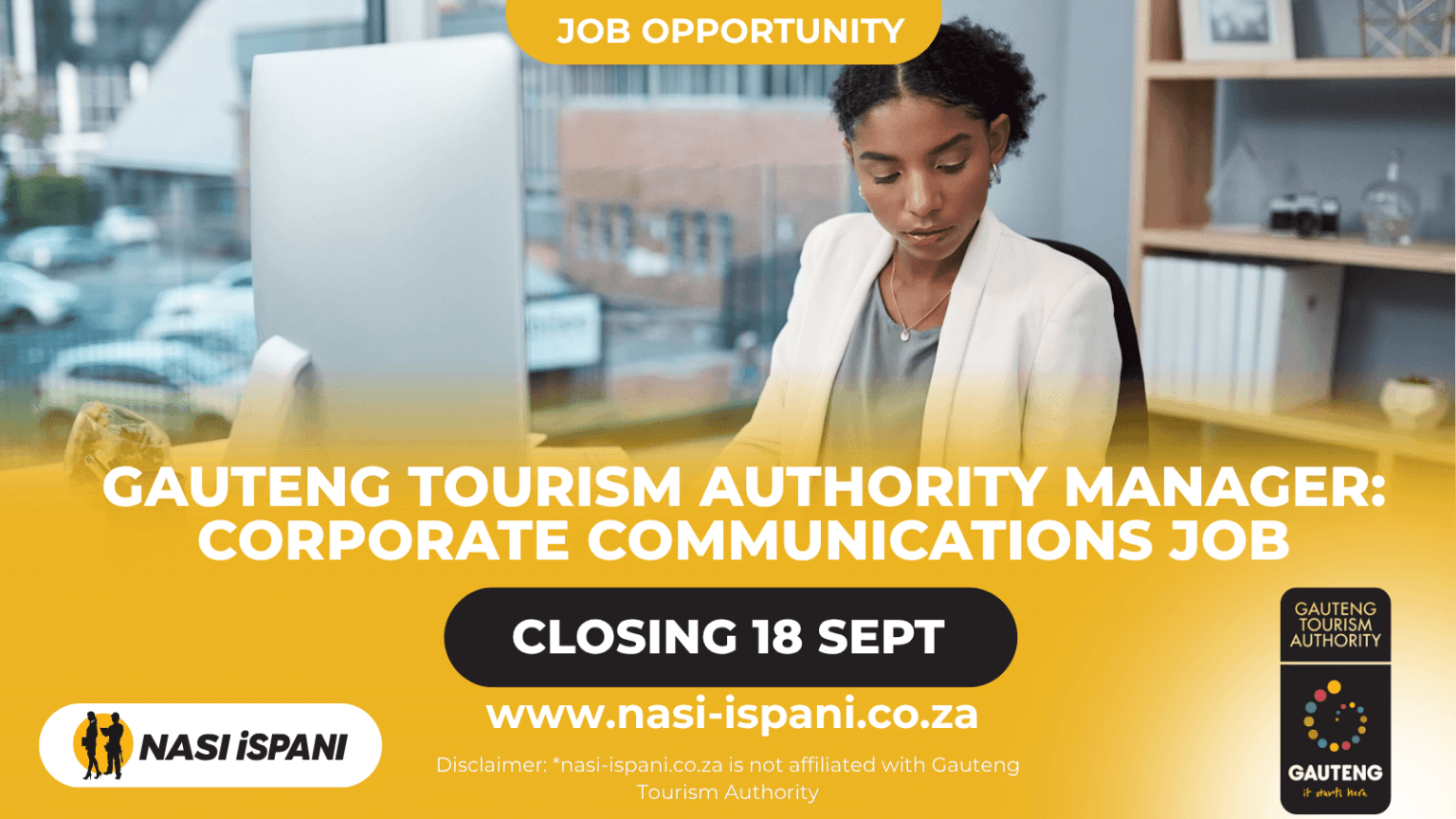 Gauteng Tourism Authority Manager: Corporate Communications Job