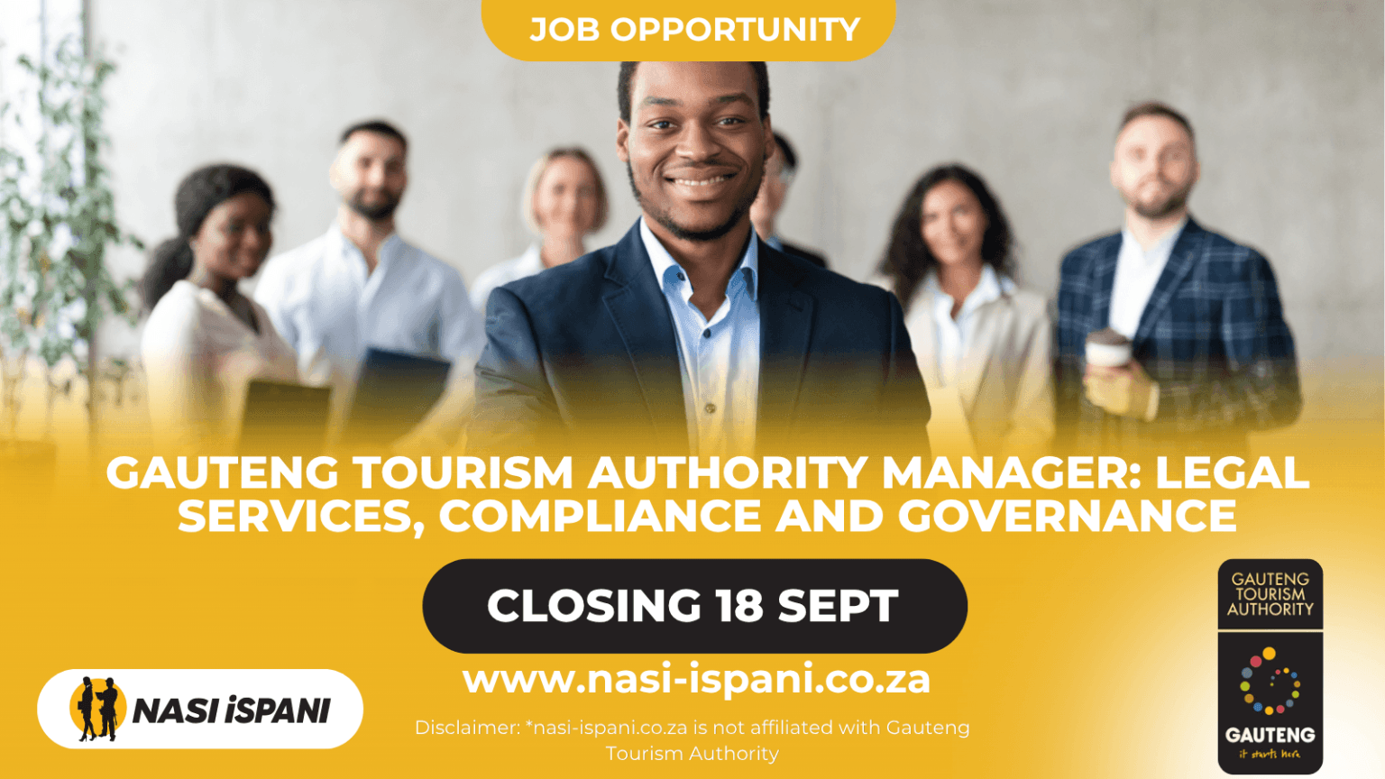 Gauteng Tourism Authority Manager: Legal Services, Compliance and Governance