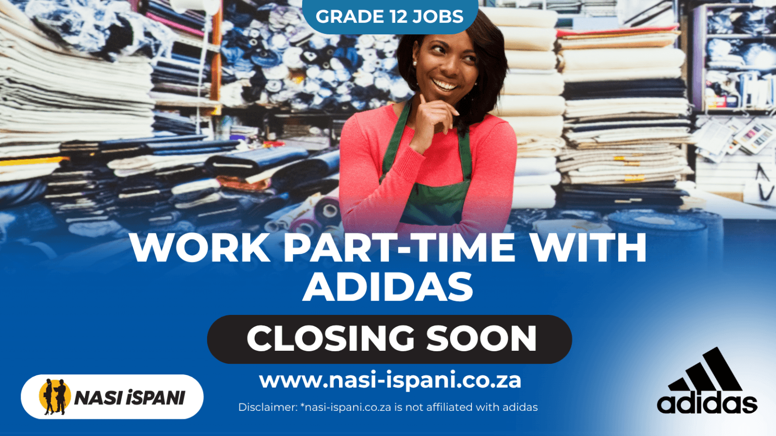 adidas Permanent Part-Time Jobs 2026: Matric, Various Locations