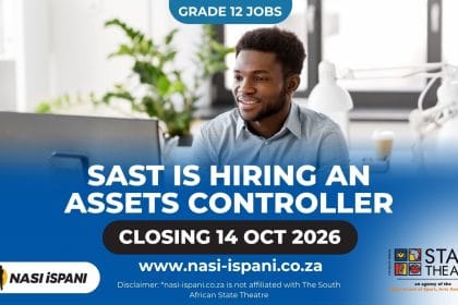 South African State Theatre Assets Controller Job 2026: Permanent, Closes 14 October