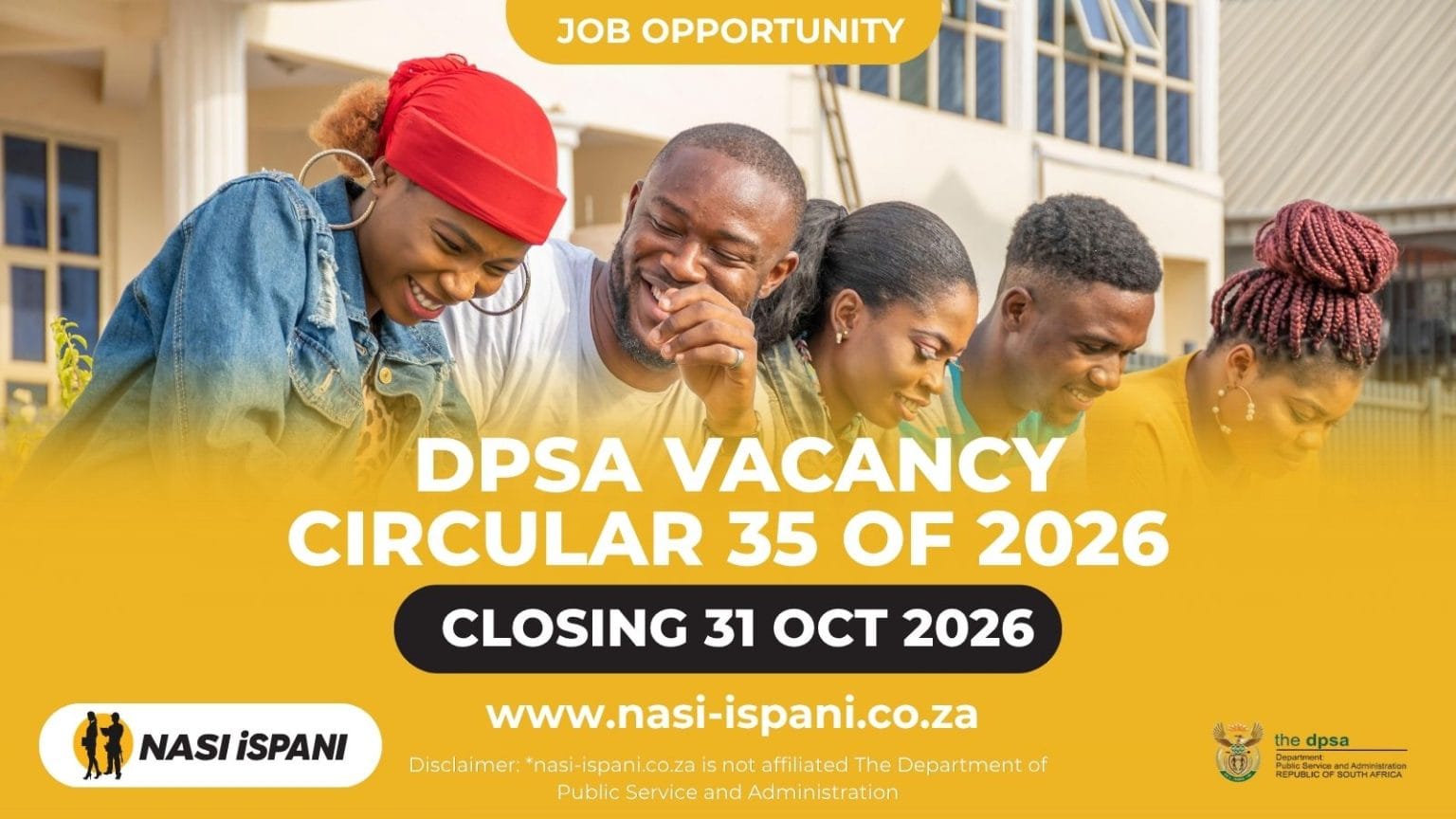 DPSA Public Service Vacancy Circular 35 of 2026: Government Jobs - Apply Now