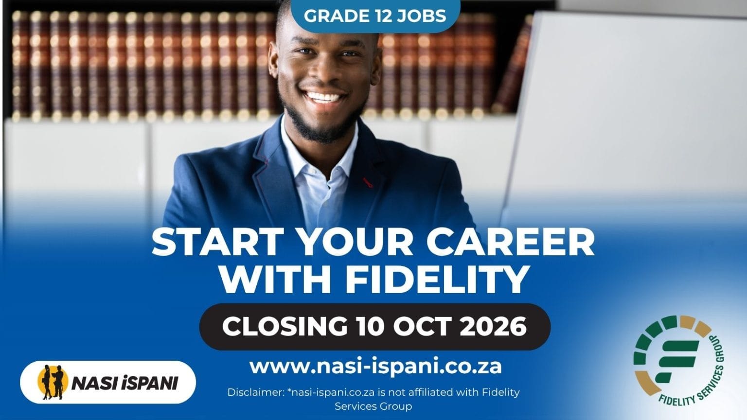 Fidelity Services Group Teller Job 2026: Grade 12, Durban, Closes 10 October