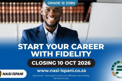 Fidelity Services Group Teller Job 2026: Grade 12, Durban, Closes 10 October