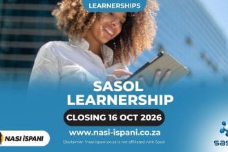 Sasol Learnership 2026: 36-Month Programme, Closes 16 October