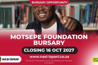 Motsepe Foundation Bursary 2027: Full Funding, Closes 16 October