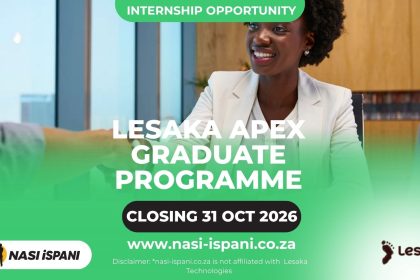 Lesaka APEX Graduate Programme 2027: 18-Month Programme, Closes 30 October