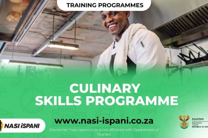 Department of Tourism Culinary Skills Programme 2026/2027: R200/Day, Closes 18 October