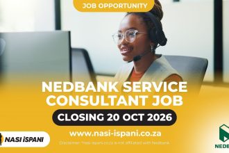 Nedbank Service Consultant Job 2026: 1–2 Years’ Experience, Closes 20 October