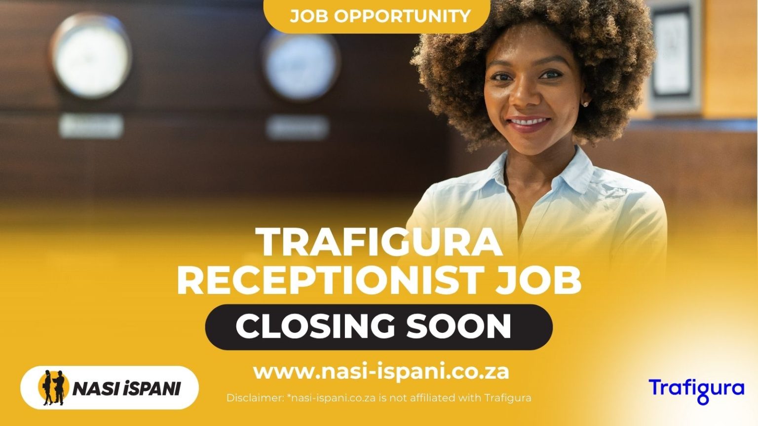 Trafigura Receptionist Job 2026: Full-Time Position in Johannesburg
