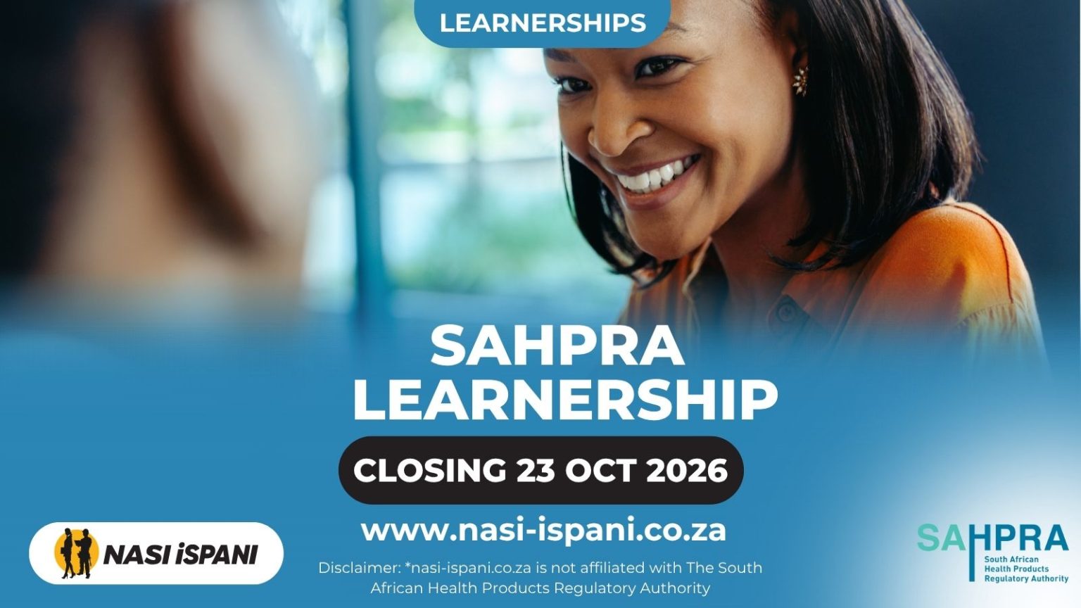 SAHPRA Learnership 2026: Paid NQF Level 4 Training, Closes 23 October