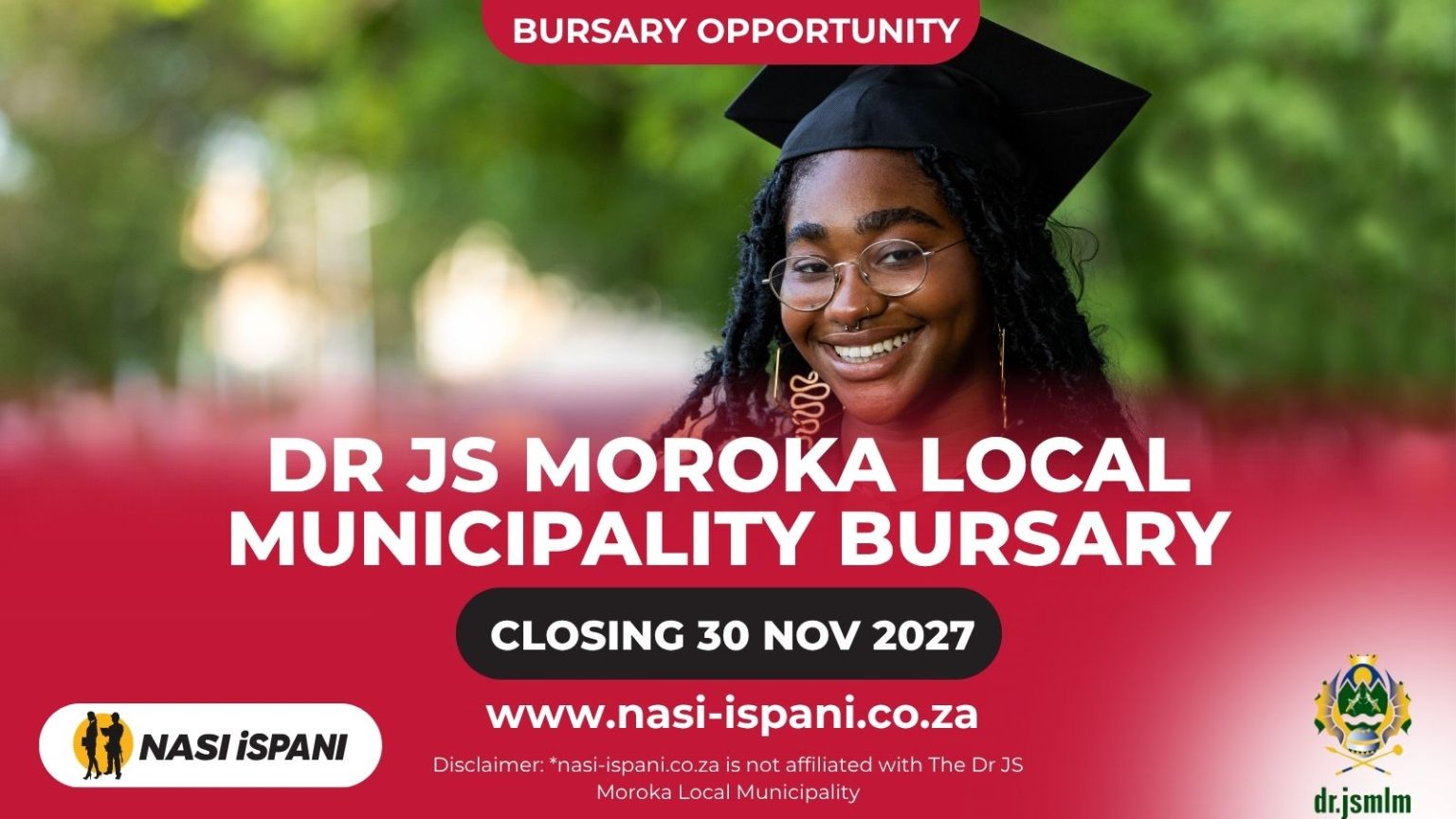 Dr JS Moroka Local Municipality Bursary 2027: Engineering Studies, Closes 30 November