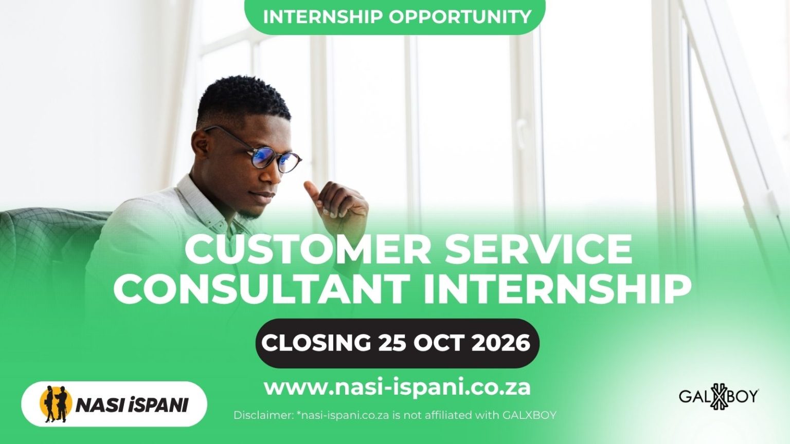GALXBOY Customer Service Consultant Internship 2026: Matric, No Experience Required