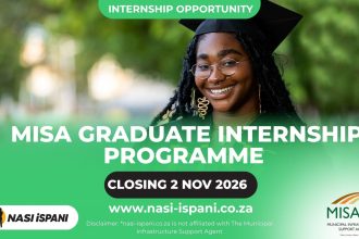 MISA Graduate Internship Programme 2026: R8,174.75/Month, Closes 2 November