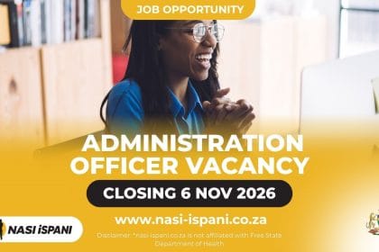Free State Health Administration Officer Job 2026: Up to R398,277/Year