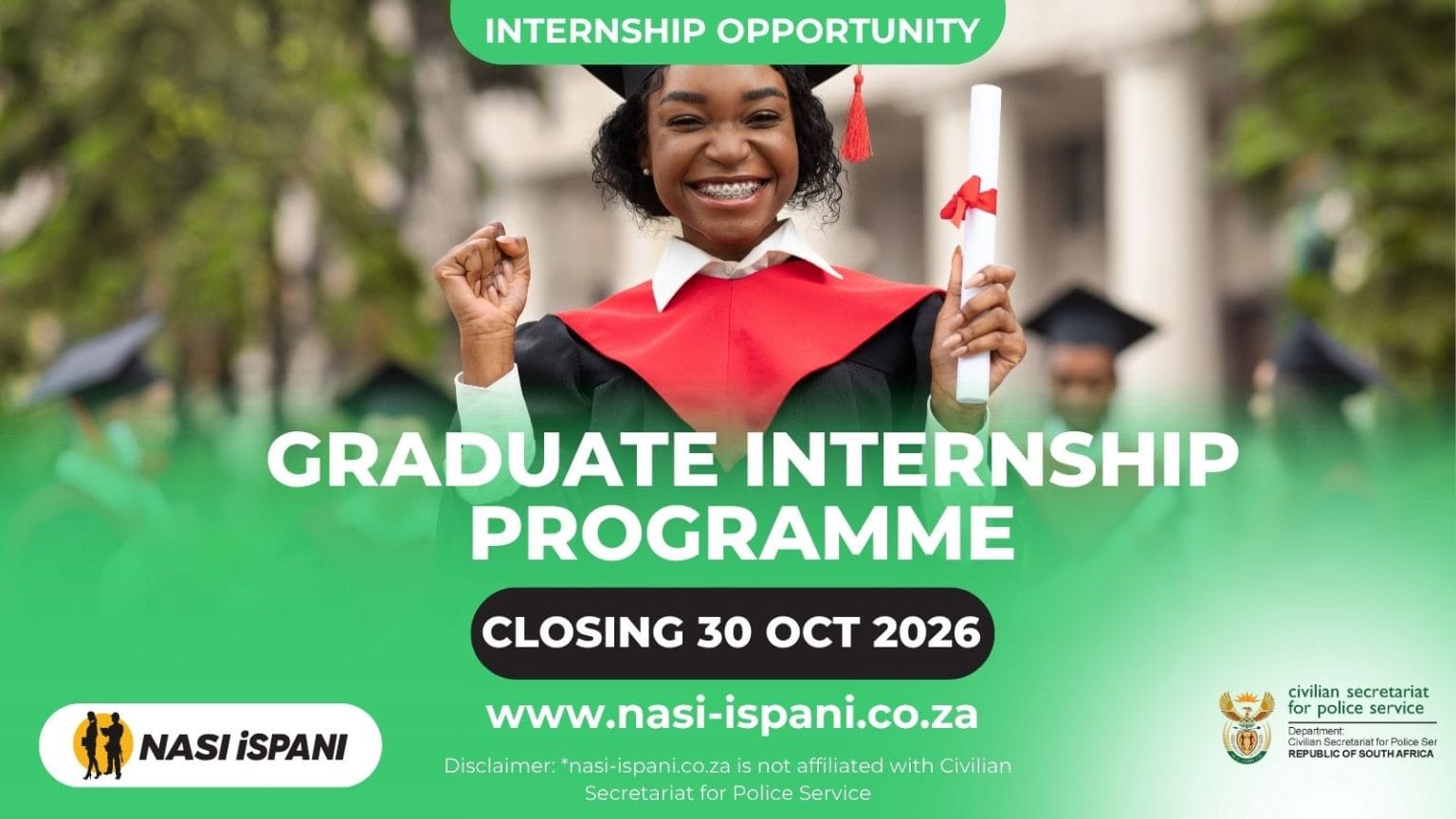 CSPS Graduate Internship Programme 2026: R8,174.75/Month, 7 Posts
