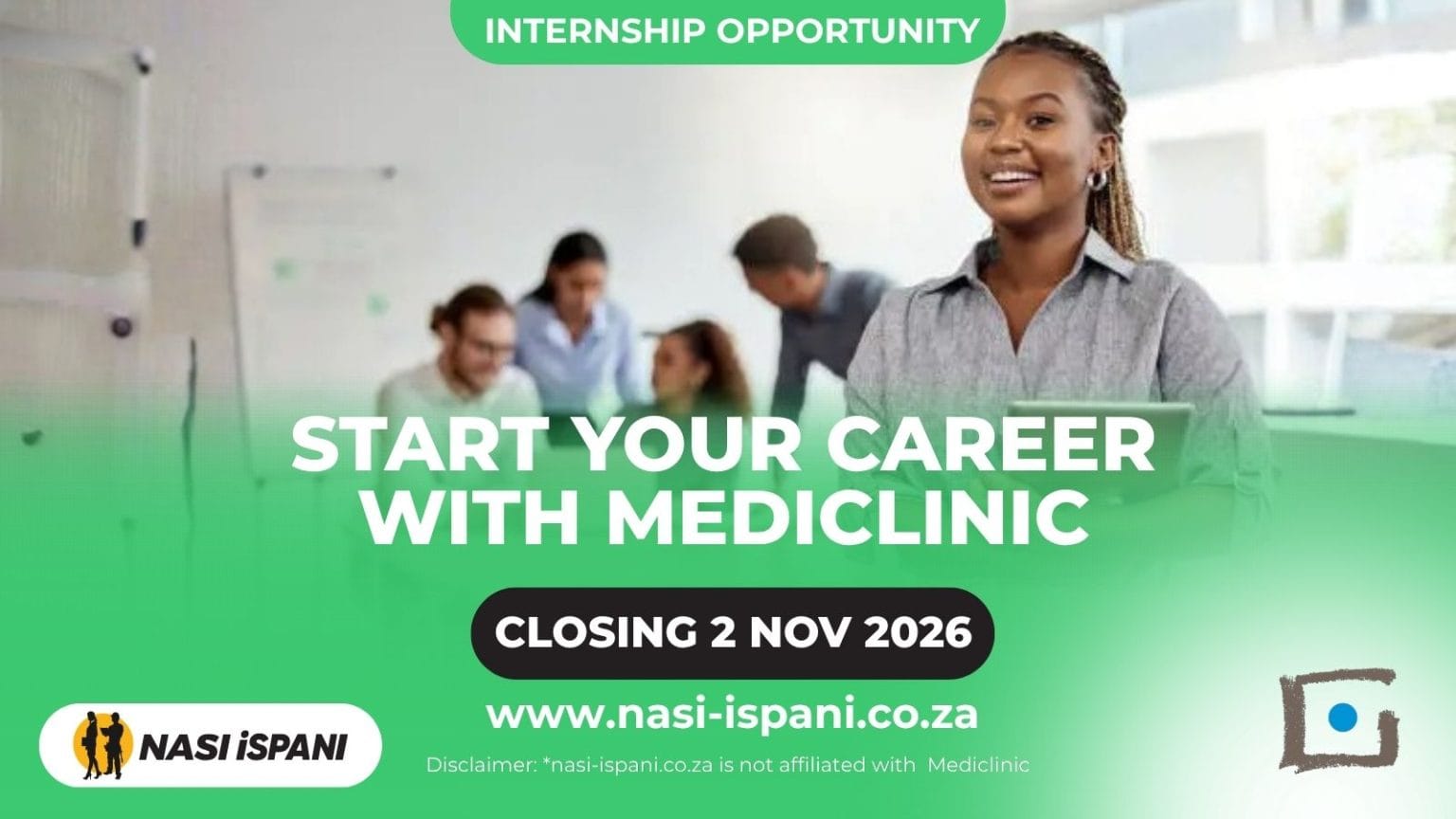 Mediclinic Management Assistant Internship 2026: N6, Closes 2 November