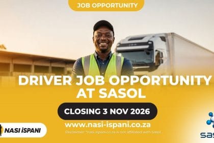 Sasol Driver Job 2026: Grade 12, Code 14 Licence, Closes 3 November