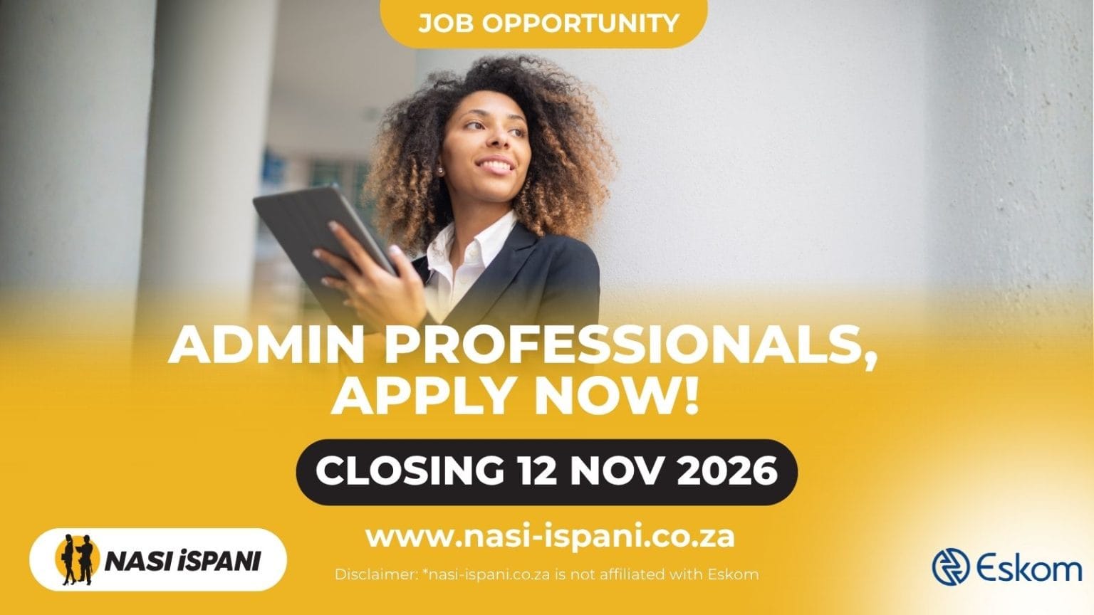 Eskom Officer Secretariat Jobs 2026: 2 Posts, Closes 12 November