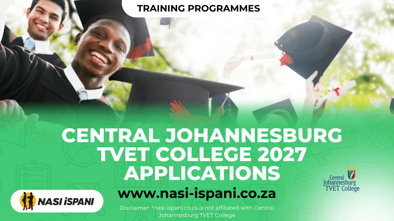 Central Johannesburg TVET College 2027 Applications Open for Occupational Programmes