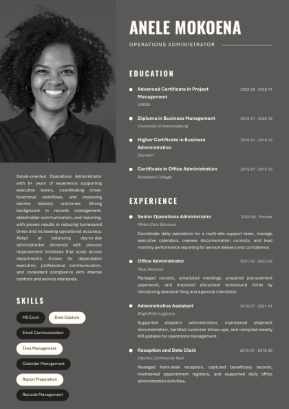 Corporate Design 2 CV template preview