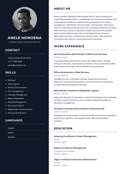 Corporate Design 1 CV template preview